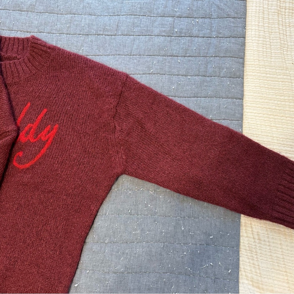 American Eagle Hot Toddy Red Crewneck Sweater - Women’s M - Picture 3 of 6